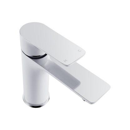 Brass Bathroom Basin Sink Mixer Tap Laundry Vanity Flick Spout Faucet Chrome/Black/White/Brushed Yellow Gold