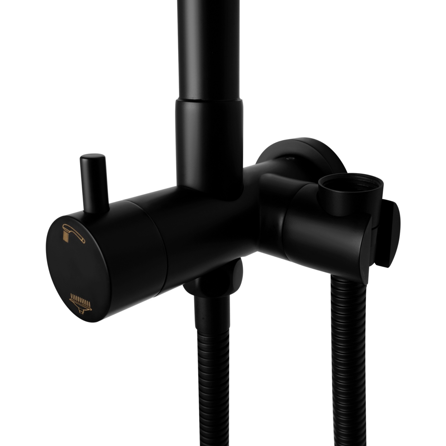 Round 10“ Rainfall Shower Head Set Chrome Twin Shower 3 Function Hand-held Shower Head Shower Arm