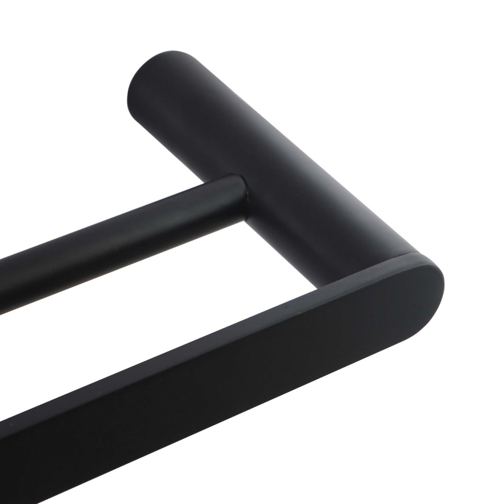 600mm Round Stainless Steel Double Towel Rail Bathroom Wall Mounted 2 Bar Clothes Towel Hanger Holder Chrome/Matte Black/Black Rose Gold