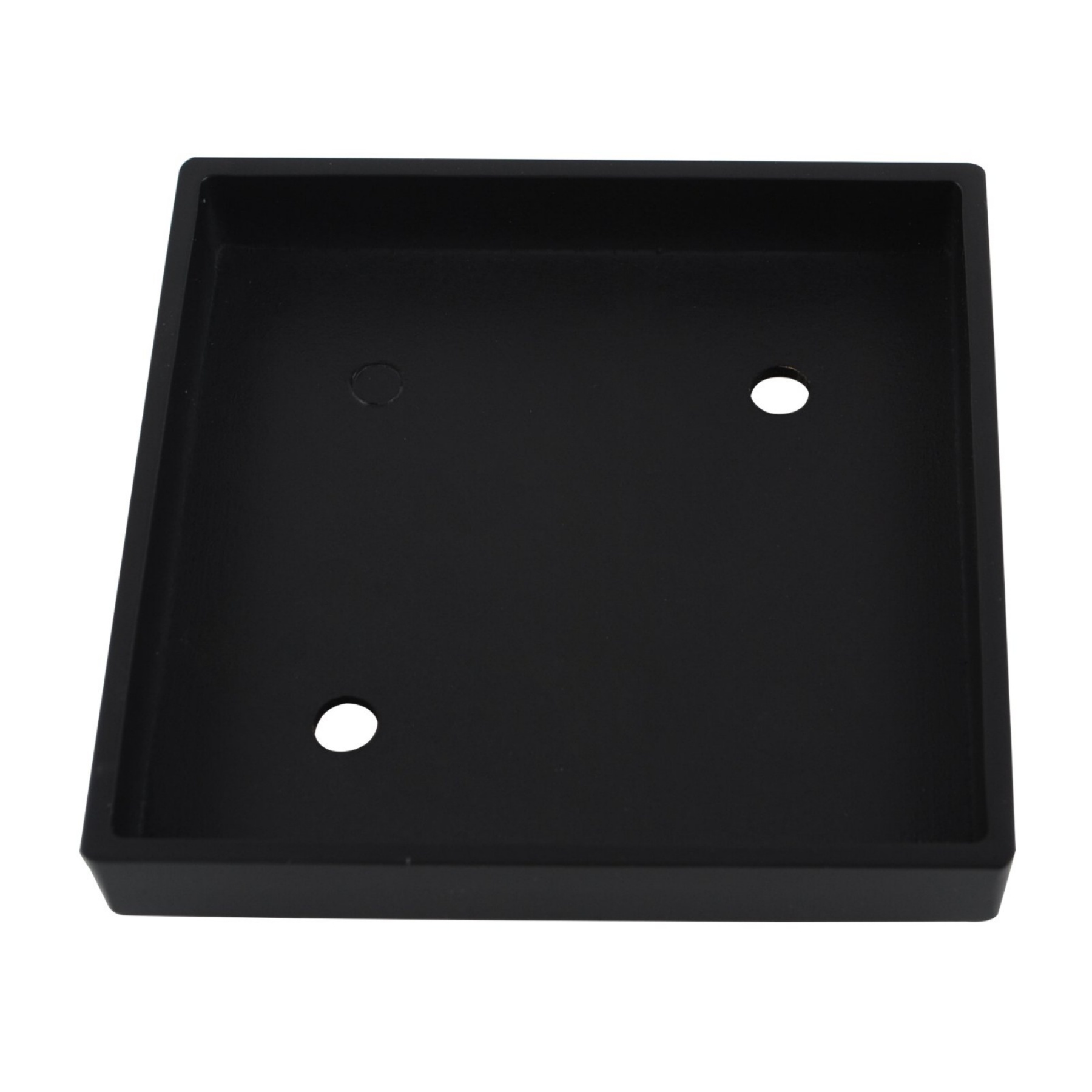 115mm Solid Brass Tile Insert Shower Floor Waste Bathroom Square Great Drain Water Outlet Matte Black