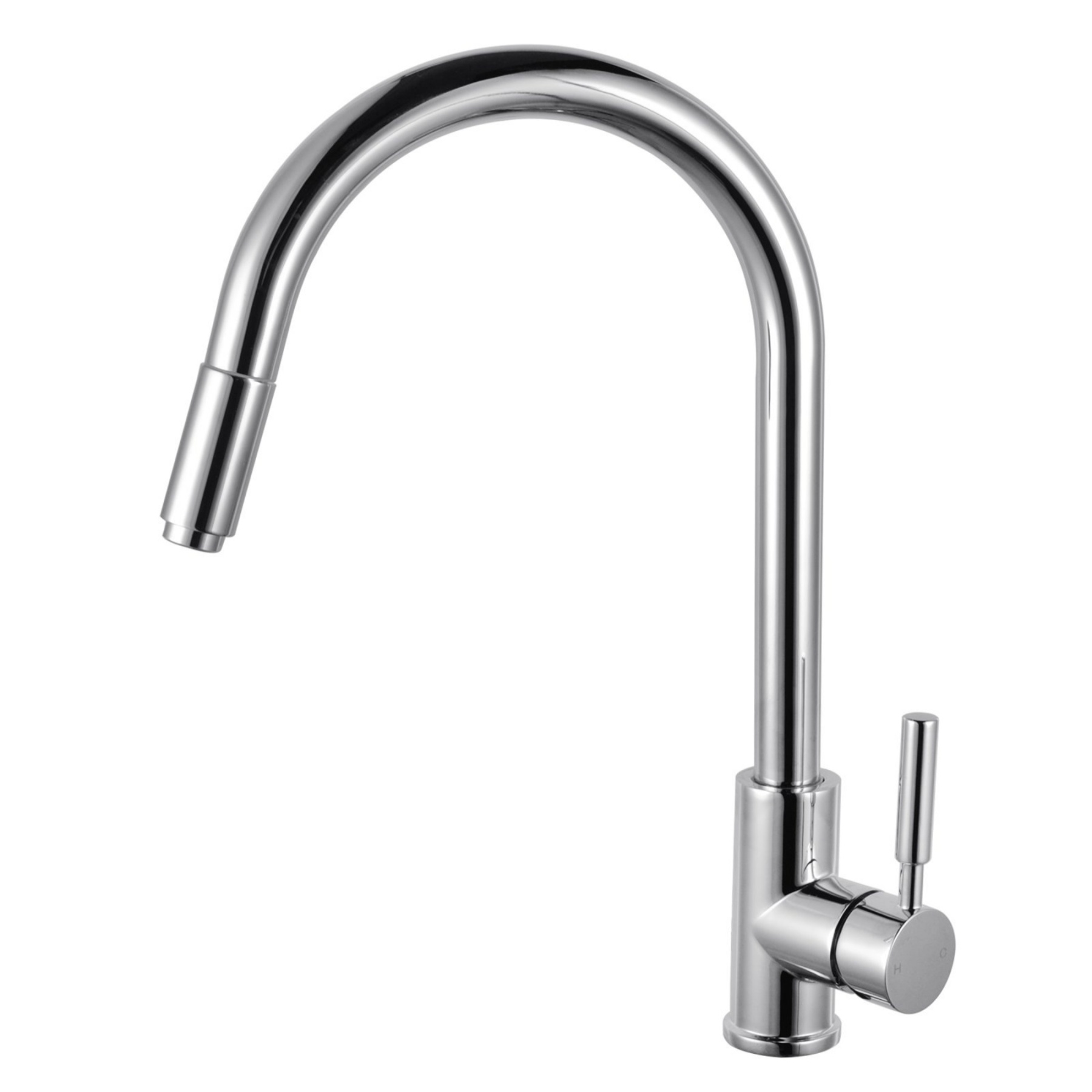 360° Swivel Pull Out Spout Kitchen Mixer Tap Kitchen Basin Sink Faucet Chrome / Matte Black / Brushed Yellow Gold