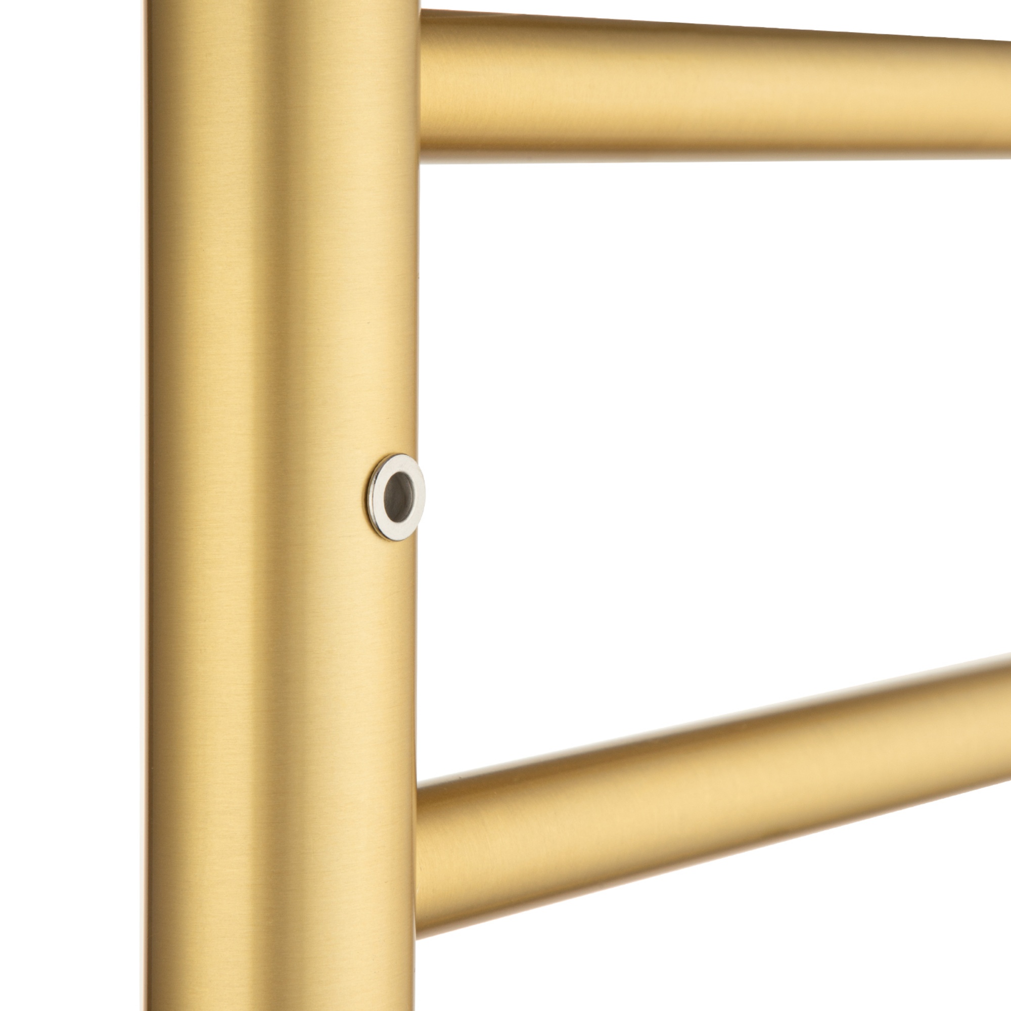 Round 8 Bars Aluminium Electric Heated Towel Rail Wall Mounted Towel Warmer Dryer Holder Rack Silver/Black/Brushed Yellow Gold