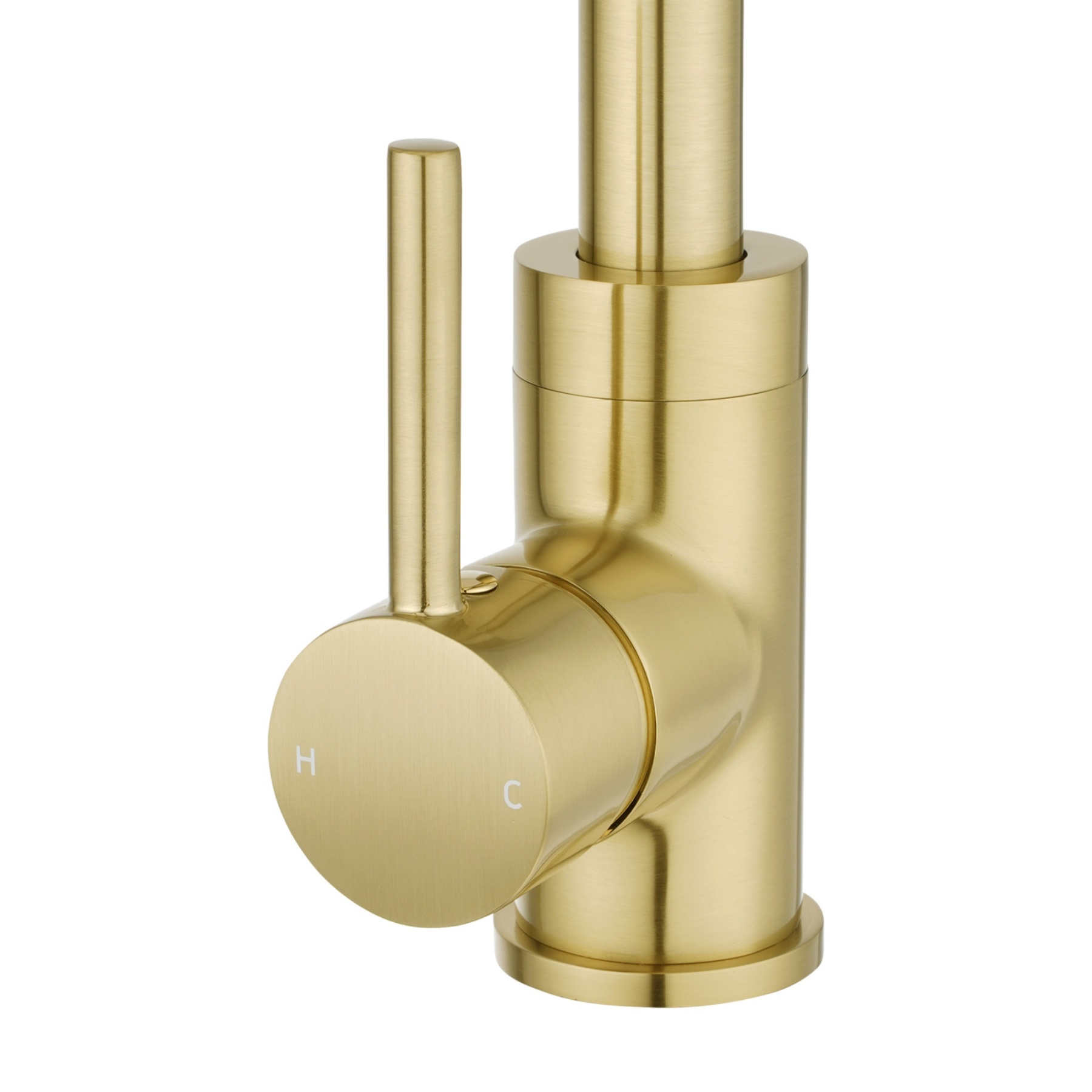 360° Swivel Round Brass Gooseneck Kitchen Sink Mixer Tap Laundry Basin Vanity 2 Mode Spray Spout Faucet Chrome/Yellow Gold