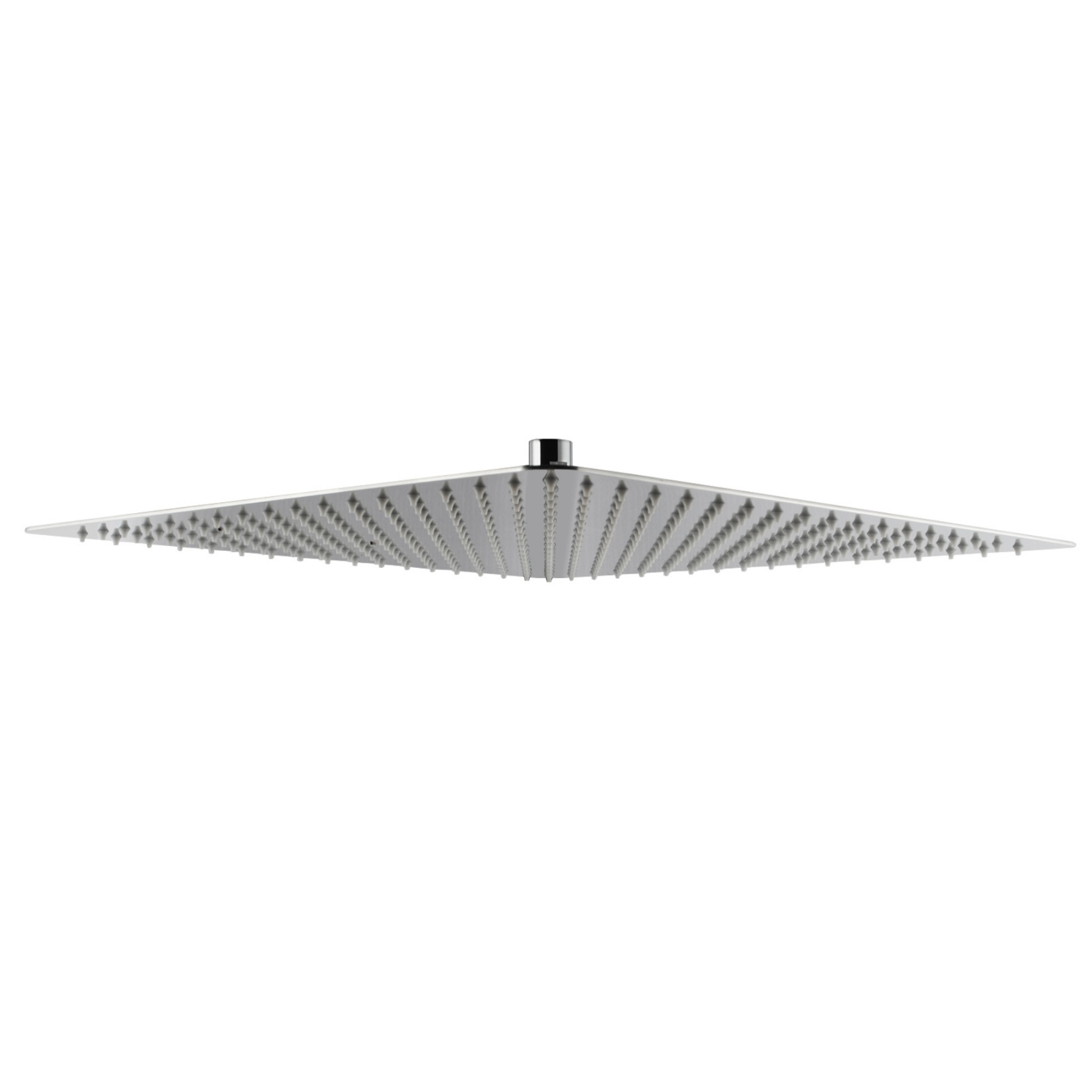 400mm 16'' Bathroom Square Stainless Steel Overhead Shower Head Super Thin Rainfall Bath Rose Black/Chrome