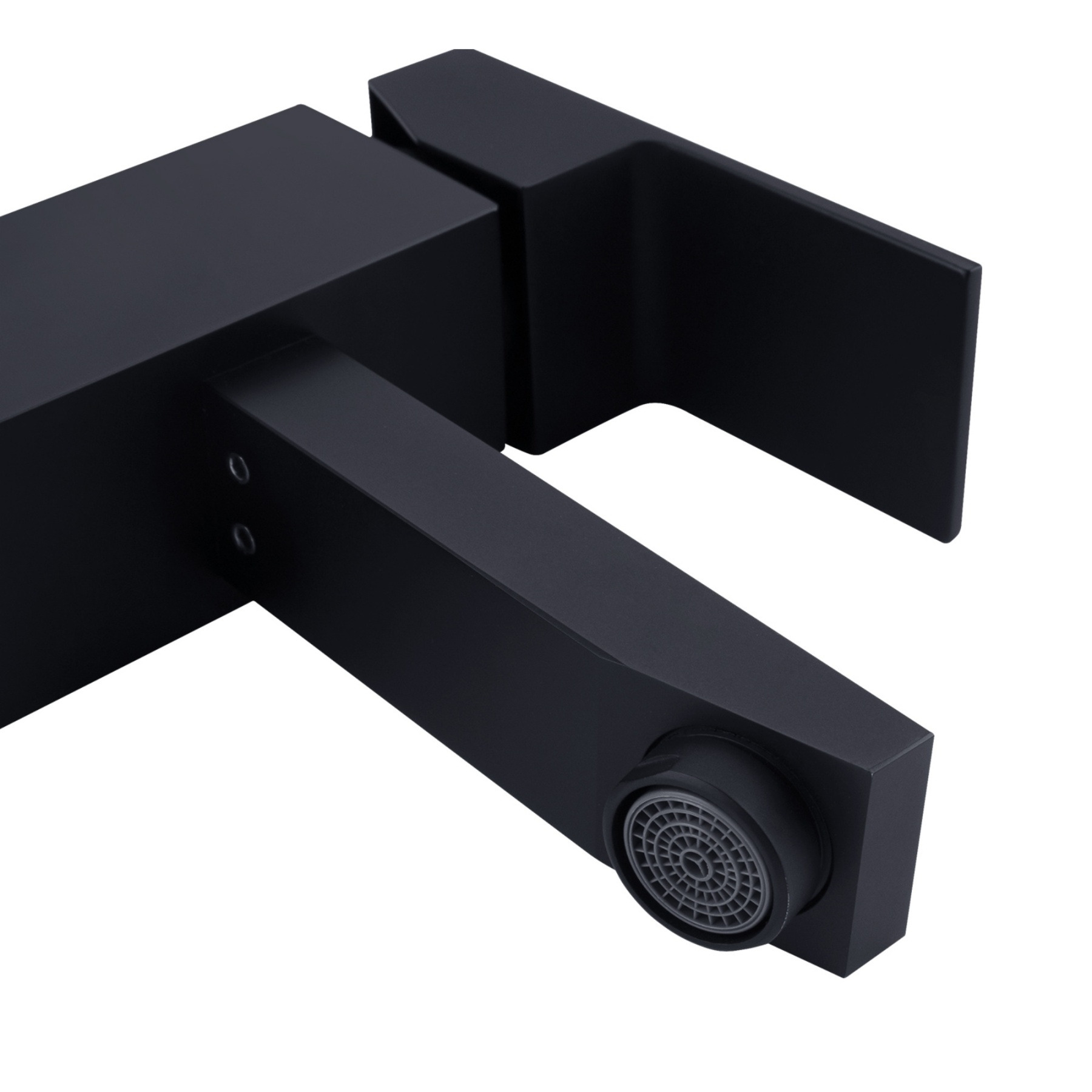 Square Brass Basin Mixer Tap Bathroom Laundry Sink Vanity Flick Faucet Chrome/Black