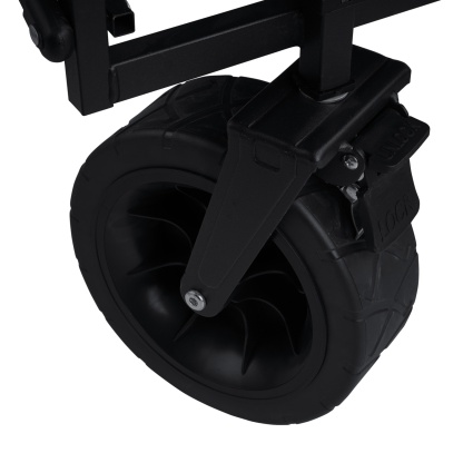 Outdoor Foldable Wagon Cart Extended Beach Garden Trolley Tabletop Lockable Wheels