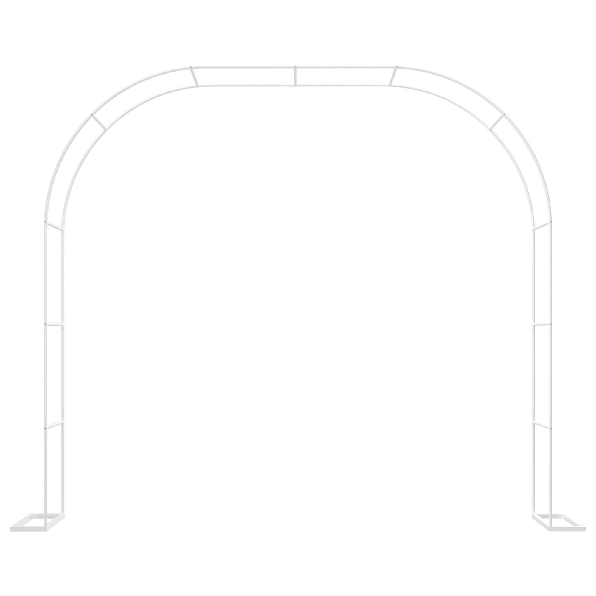 Garden Arch Wedding Party Balloon Decoration Archway Climbing Flower Plants Arbour Vine Stand Trellis White/Black/Dark Green