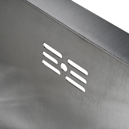 Stainless Steel Single Bowl Counter Top Control Kitchen Sink Smart Drainage Detachable Colander Satin Brush/Dark Grey/Yellow Gold