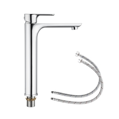 Bathroom Vainty Brass Basin Tall Mixer Tap Laundry Sink Counter Top Faucet Chrome/Matte Black/Brushed Yellow Gold