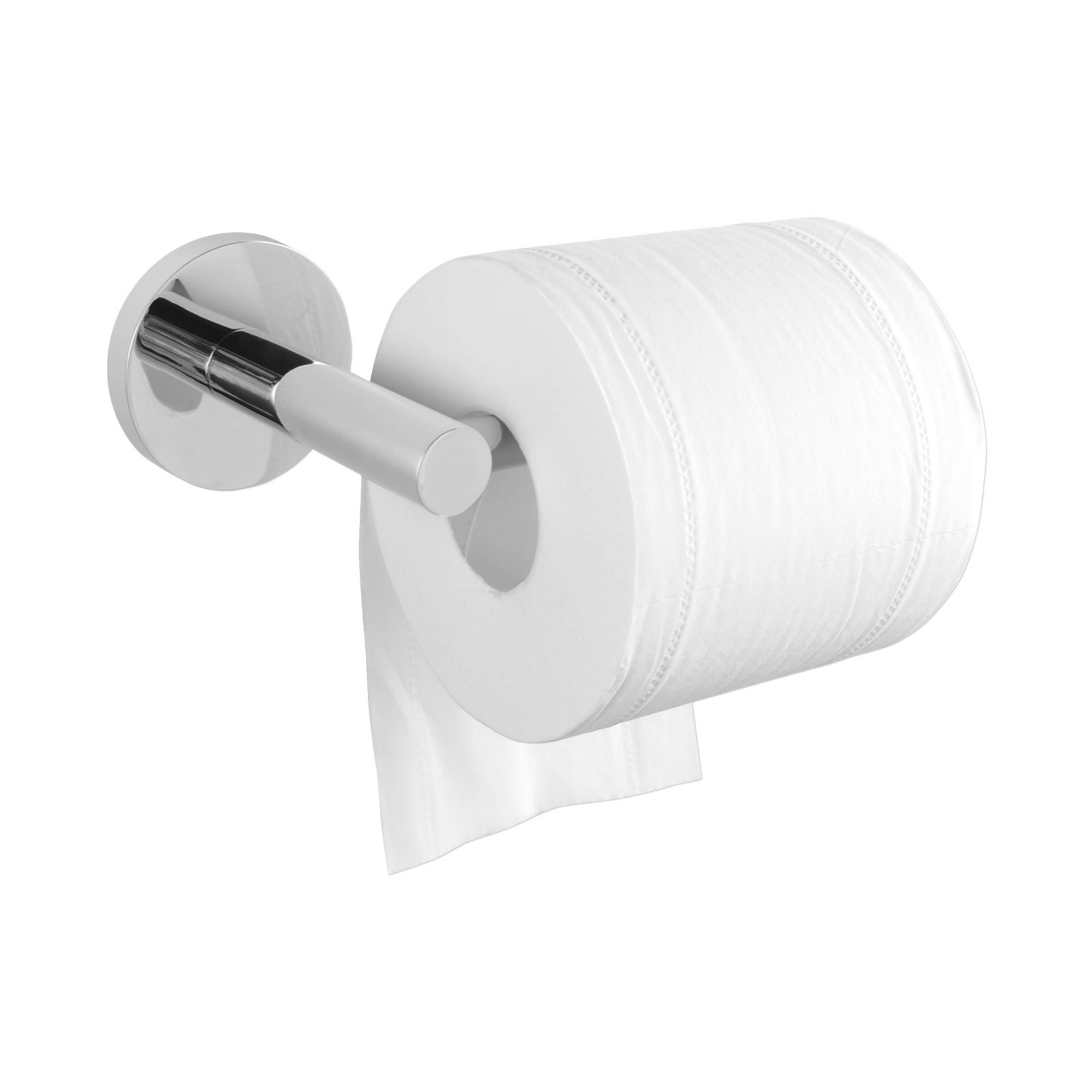 Wall Mounted Round Stainless Steel Toilet Paper Roll Holder Bathroom Toilet Tissue Pin Lever Hook Chrome/Matte Black
