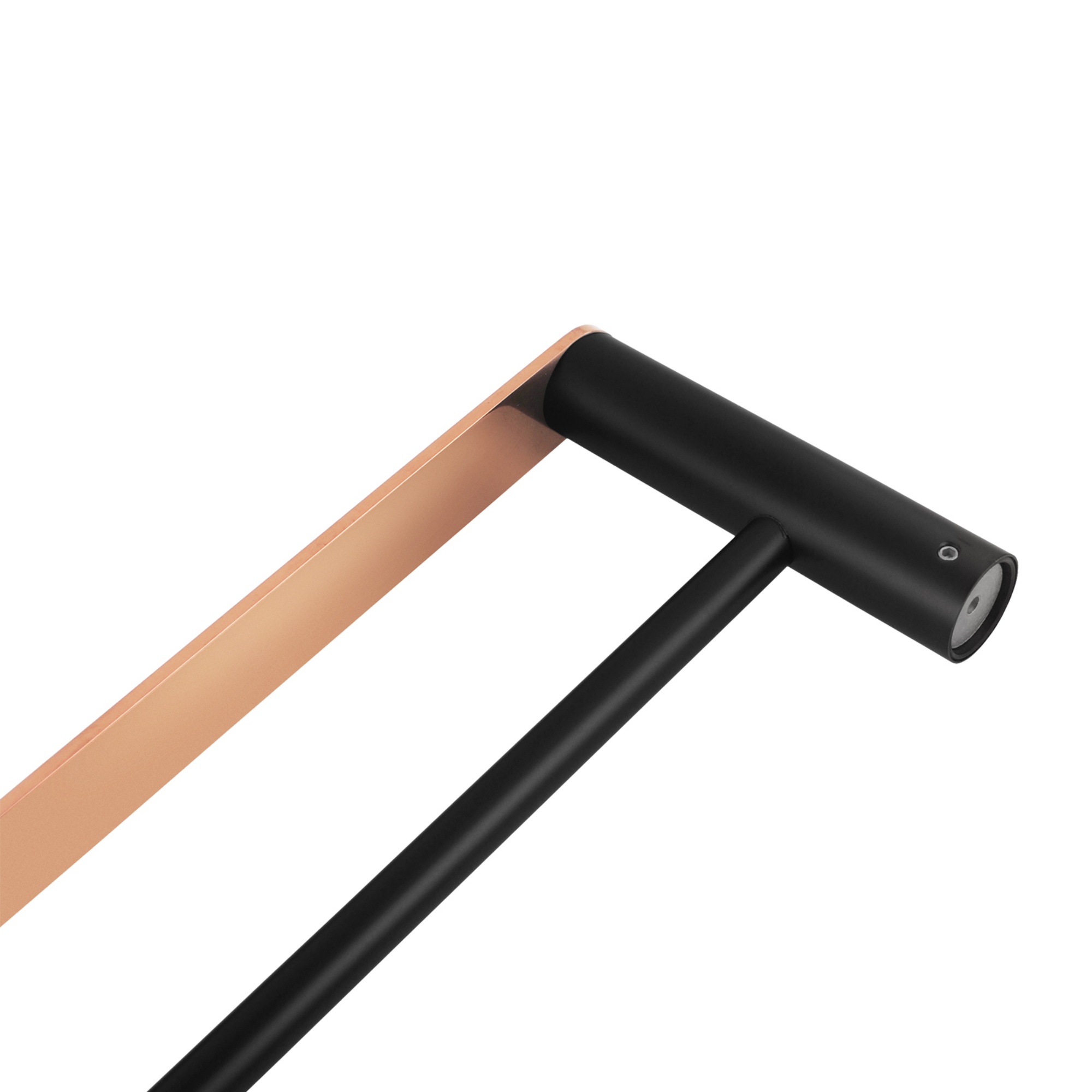 600mm Round Stainless Steel Double Towel Rail Bathroom Wall Mounted 2 Bar Clothes Towel Hanger Holder Chrome/Matte Black/Black Rose Gold