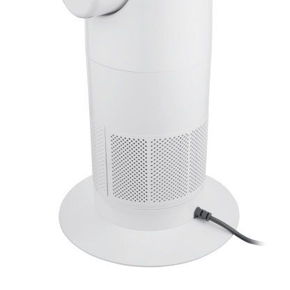 9 Speeds Freestanding Bladeless Oscillation Tilt  Fan Cool Hot Air Purification Remote Control White/Silver & Grey