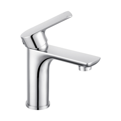 Brass Bathroom Basin Sink Mixer Tap Laundry Vanity Flick Spout Faucet Chrome/Black/White/Brushed Yellow Gold