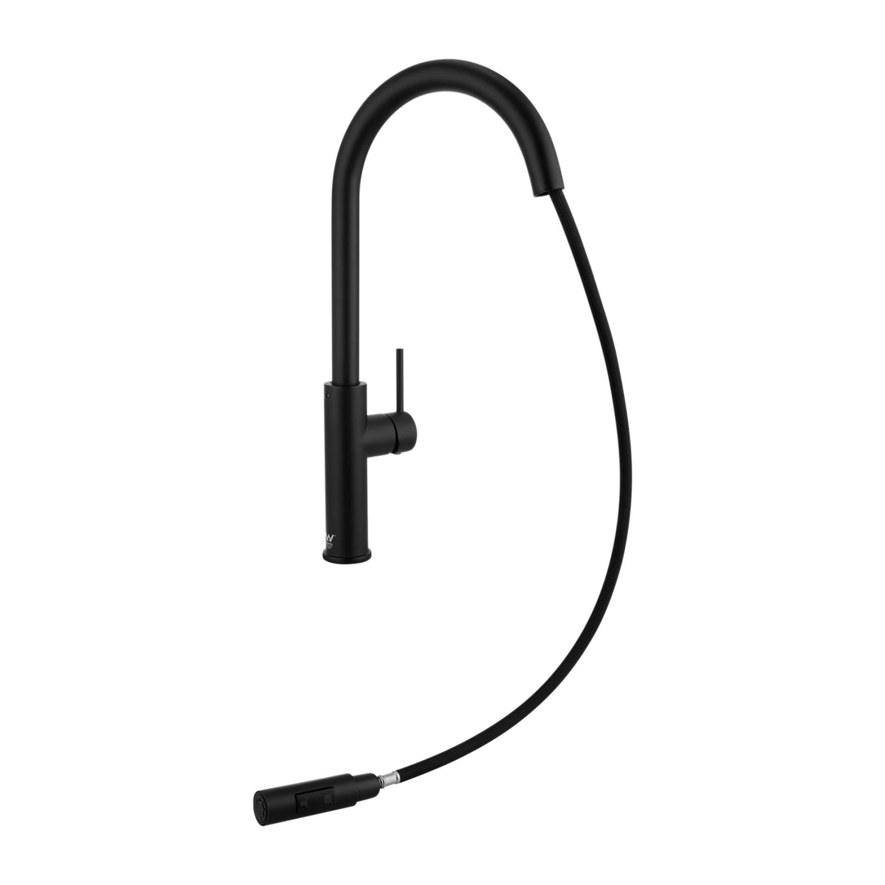 2 Functions Swivel Spout Pull-Out Kitchen Sink Basin Mixer Tap Laundry Faucet Chrome/Matte Black/ Brushed Yellow Gold