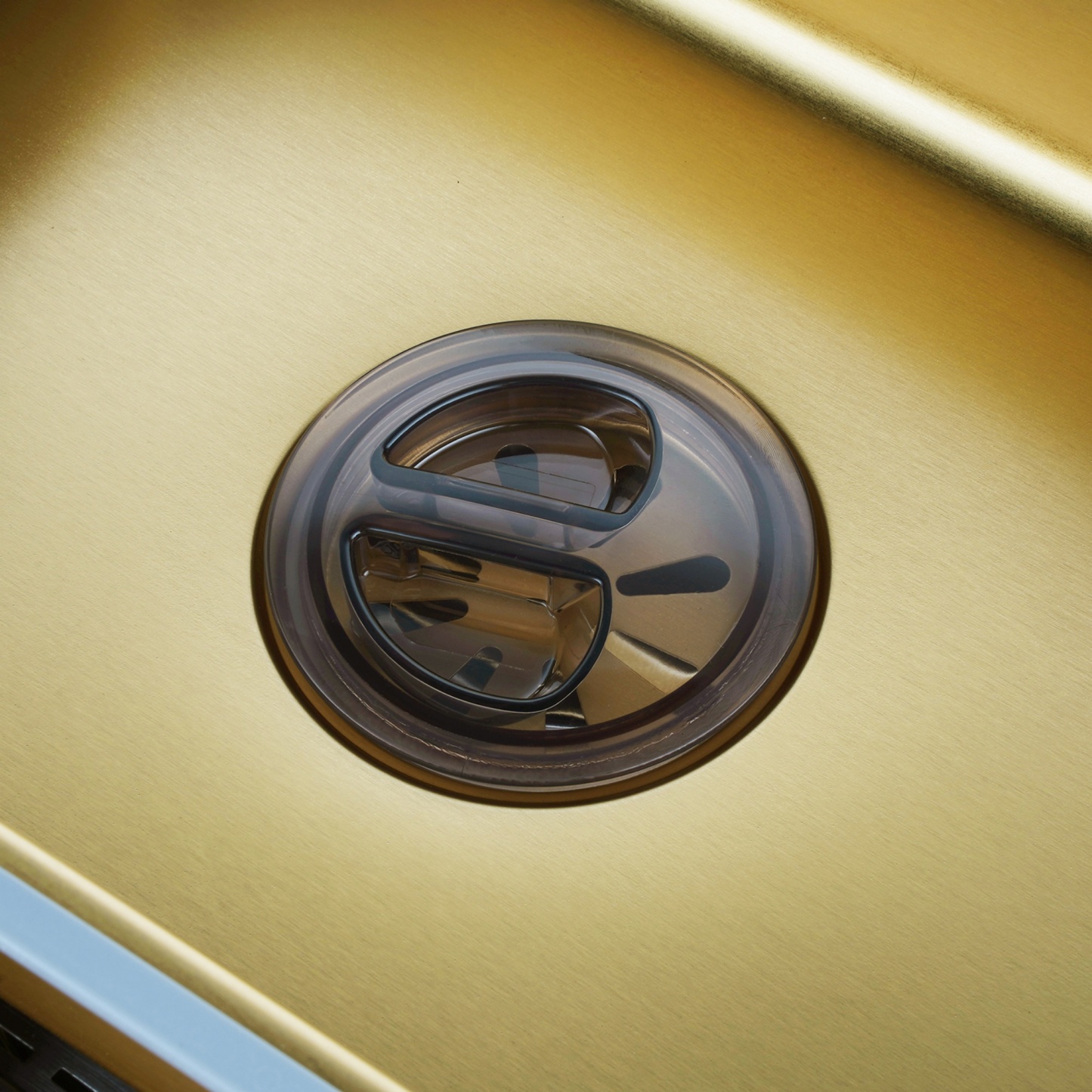 Stainless Steel Single Bowl Counter Top Control Kitchen Sink Smart Drainage Detachable Colander Satin Brush/Dark Grey/Yellow Gold