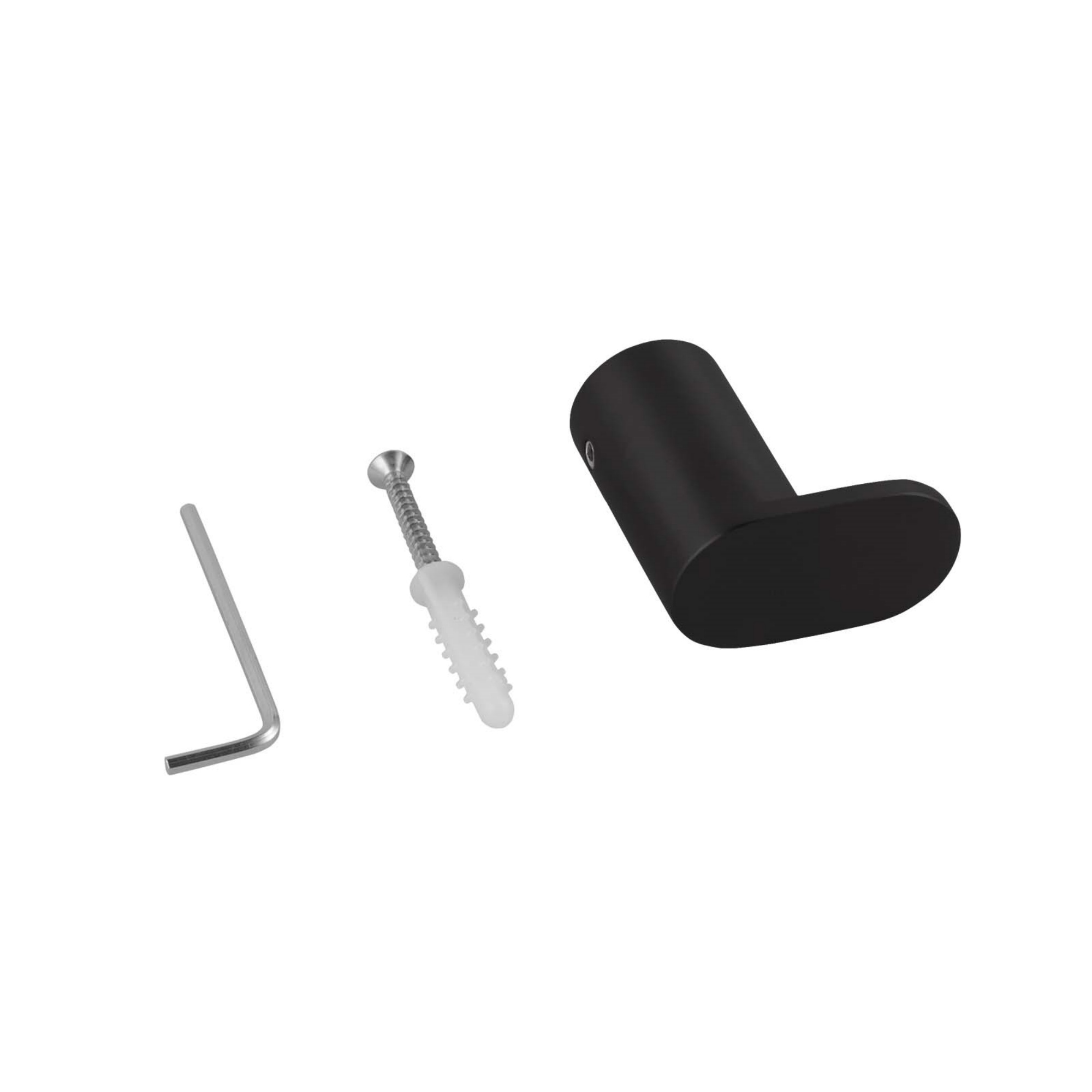 Bathroom Wall Mounted Round Stainless Steel Robe Hook Single Towel Hanger Cloth Holder Chrome/Black