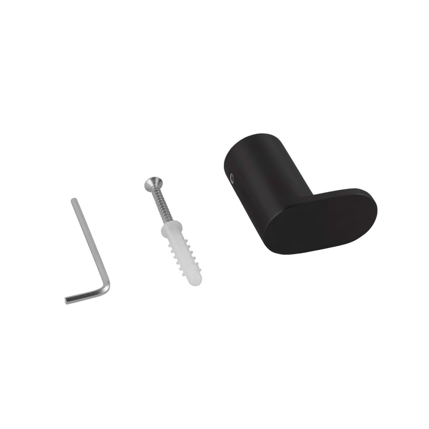 Bathroom Wall Mounted Round Stainless Steel Robe Hook Single Towel Hanger Cloth Holder Chrome/Black