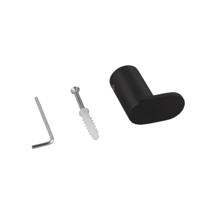 Bathroom Wall Mounted Round Stainless Steel Robe Hook Single Towel Hanger Cloth Holder Chrome/Black