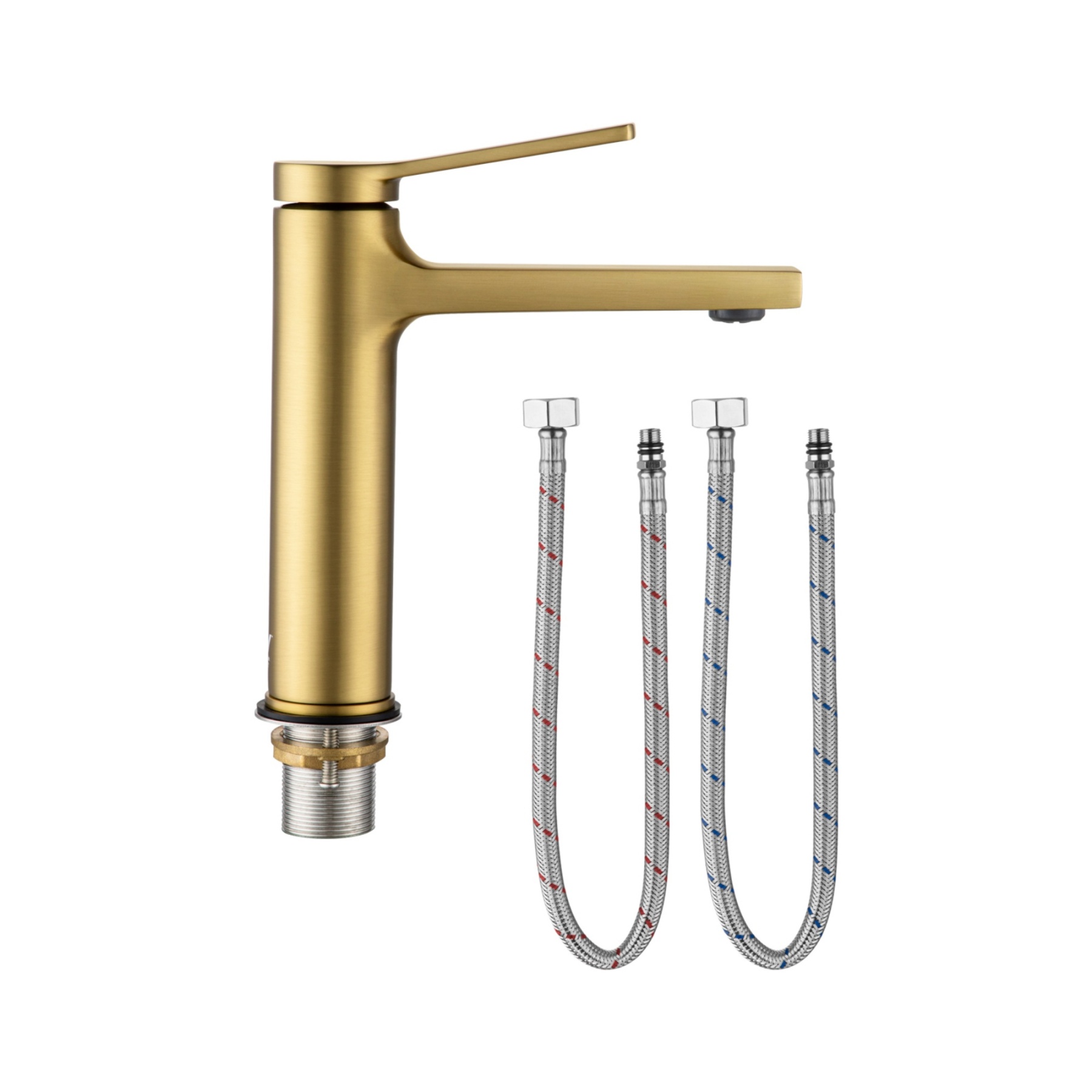 Brass Bathroom Basin Mixer Tap Laundry Sink Vanity Spout Faucet Chrome/Black/Brushed Gold