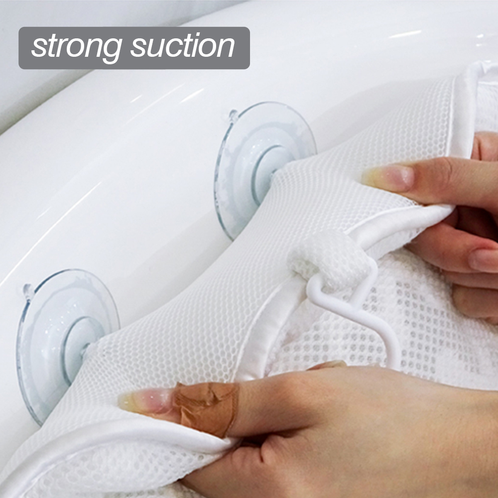Home Spa Non-slip Neck Back Shoulders Support Bathtub Pillow Cushion Waterproof