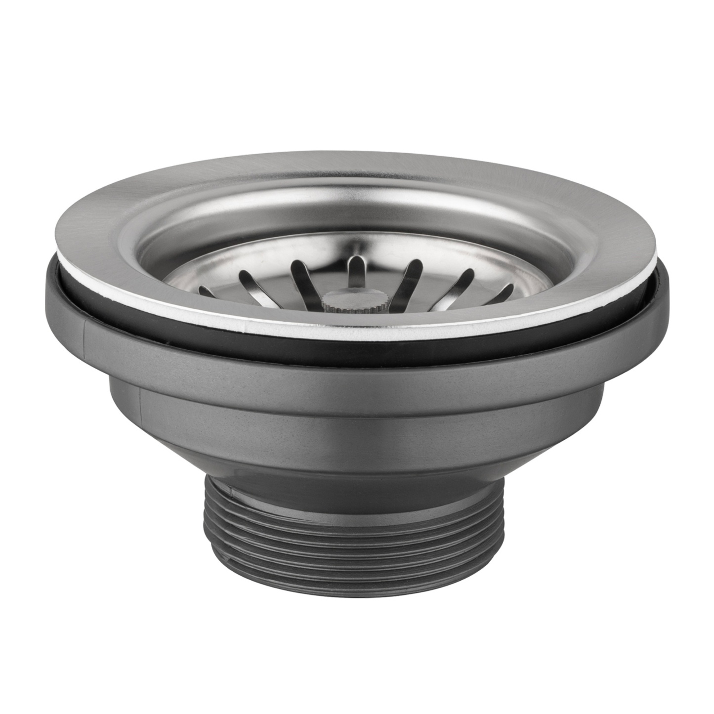 Stainless Steel Kitchen Laundry Sink Strainer Waste Replacement Drain Filtet Drainer Brushed Nickel/Black/Gold