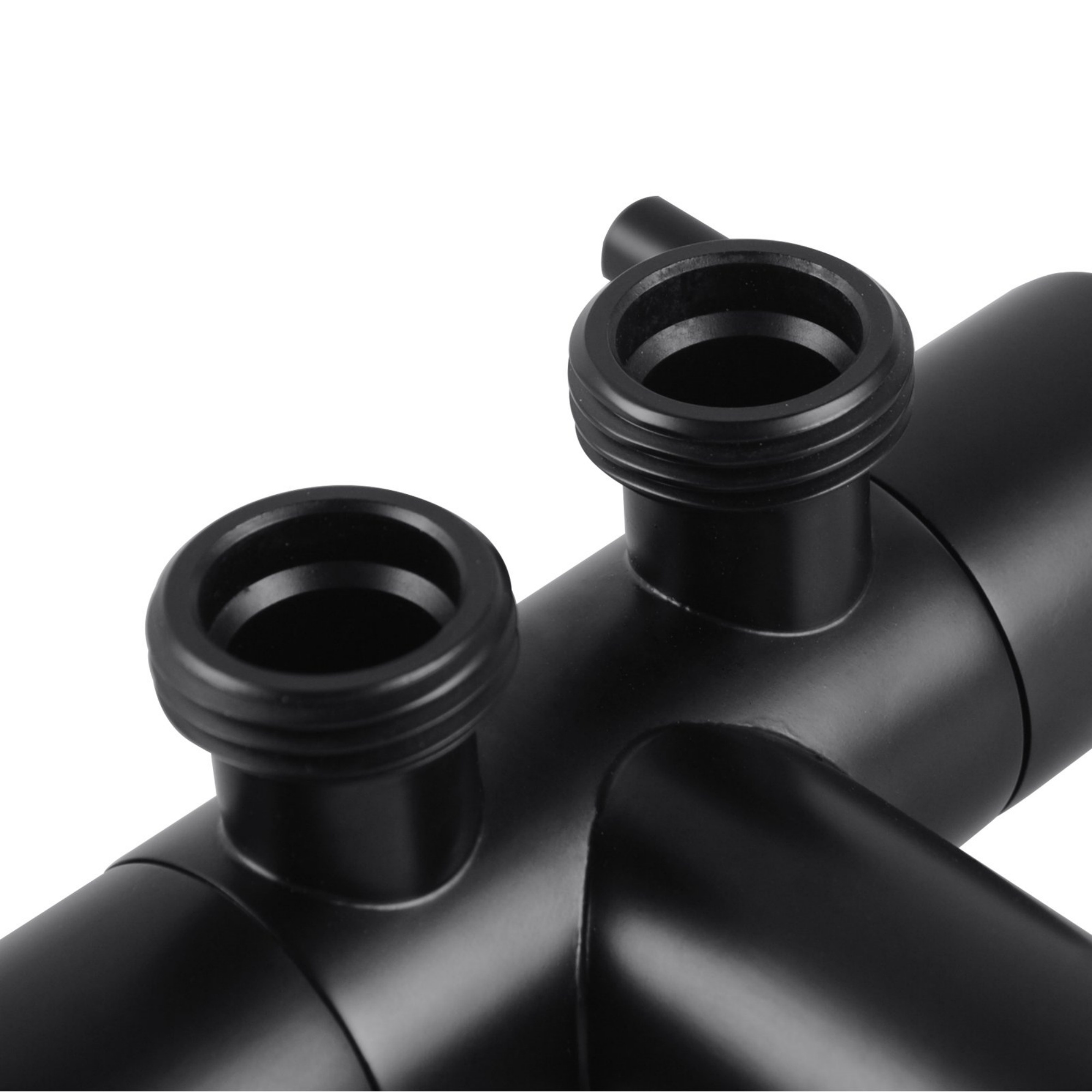 Brass Wall Mounted Dual Water Flow Control Bathroom Toilet Bidet Cistern Valve Stop Adapter Chrome/Black