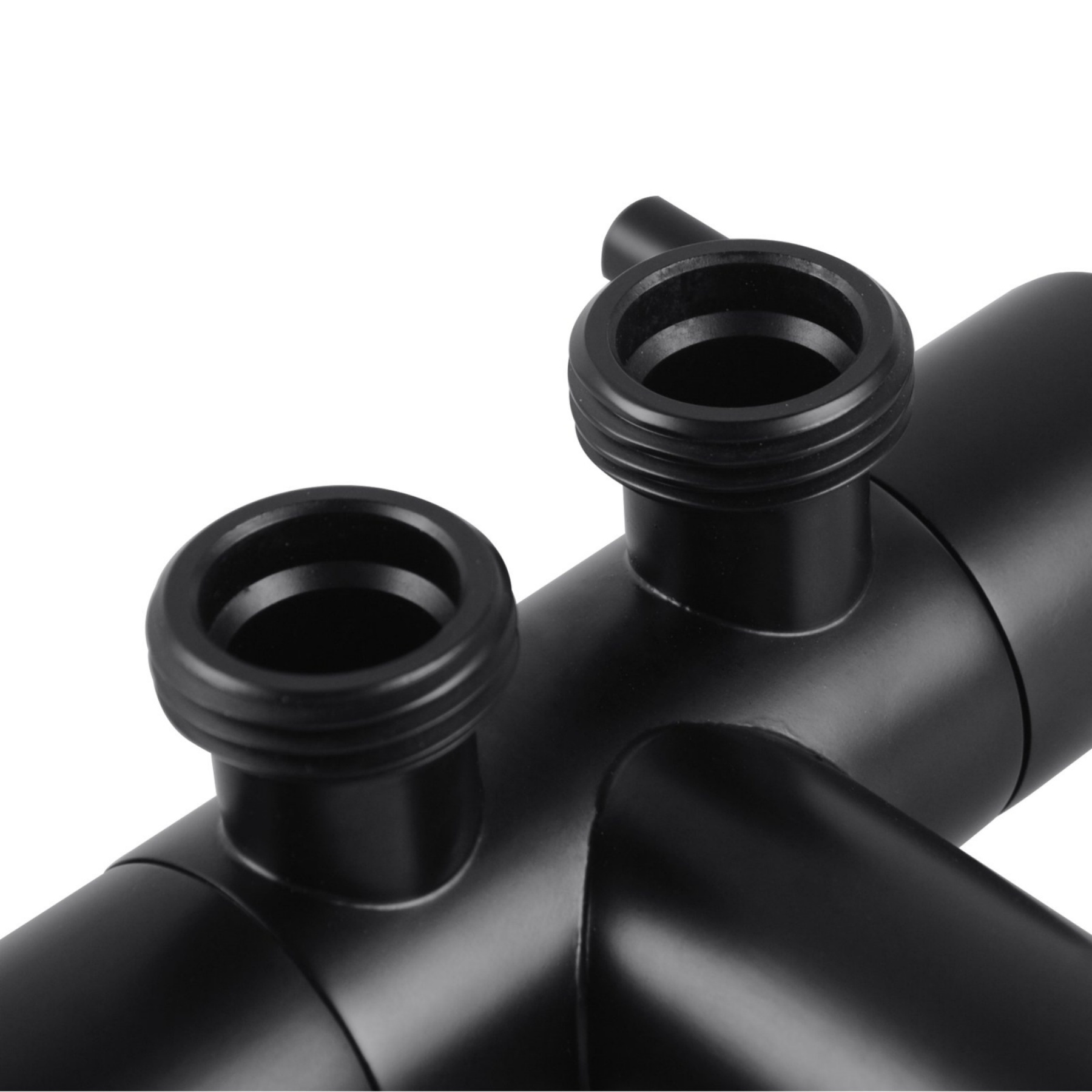 Brass Wall Mounted Dual Water Flow Control Bathroom Toilet Bidet Cistern Valve Stop Adapter Chrome/Black