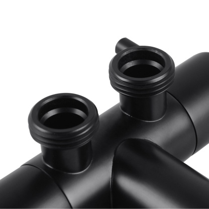 Brass Wall Mounted Dual Water Flow Control Bathroom Toilet Bidet Cistern Valve Stop Adapter Chrome/Black