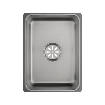 Stainless Steel Single Bowl Counter Top Control Kitchen Sink Smart Drainage Detachable Colander Satin Brush/Dark Grey/Yellow Gold