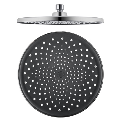 10'' Chrome Round Shower Head 360° Swivel Bath Rainfall Shower Head Rose