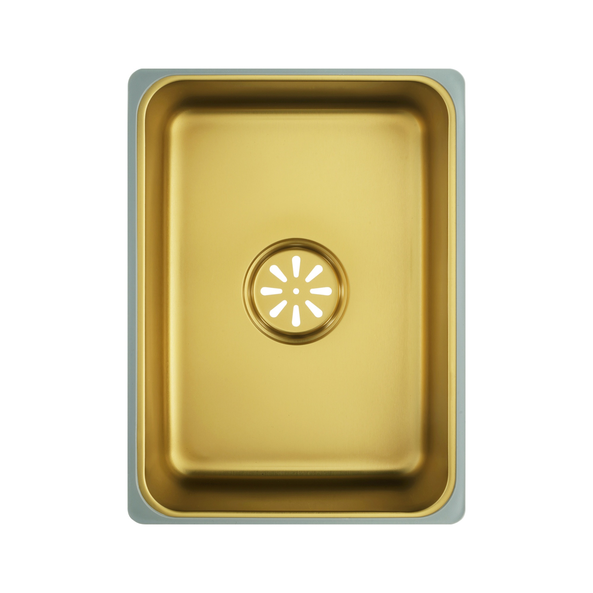 Stainless Steel Single Bowl Counter Top Control Kitchen Sink Smart Drainage Detachable Colander Satin Brush/Dark Grey/Yellow Gold