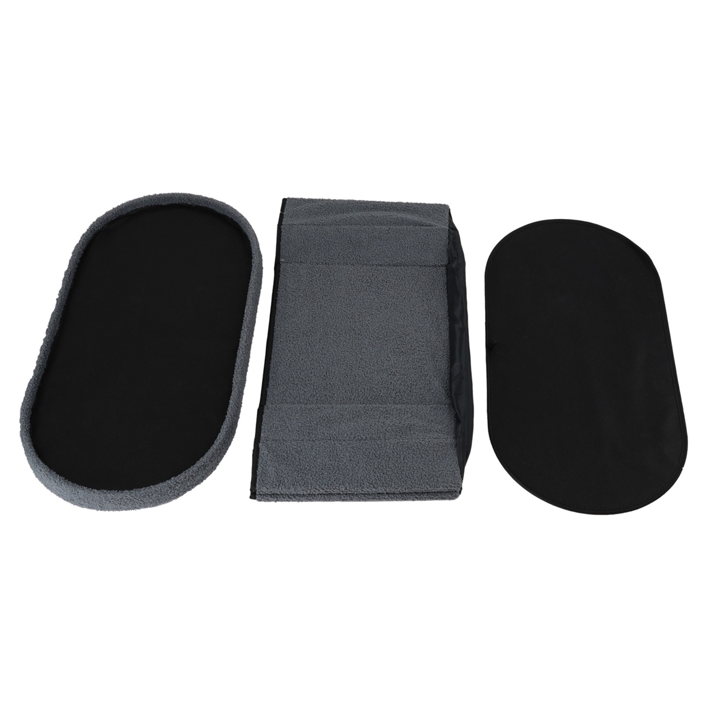 Folding Storage Ottoman Bench Oval Toy Blanket Organizer Box Footstool Pouf Seat 