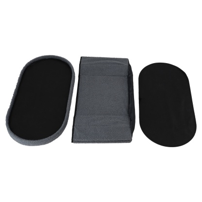 Folding Storage Ottoman Bench Oval Toy Blanket Organizer Box Footstool Pouf Seat 