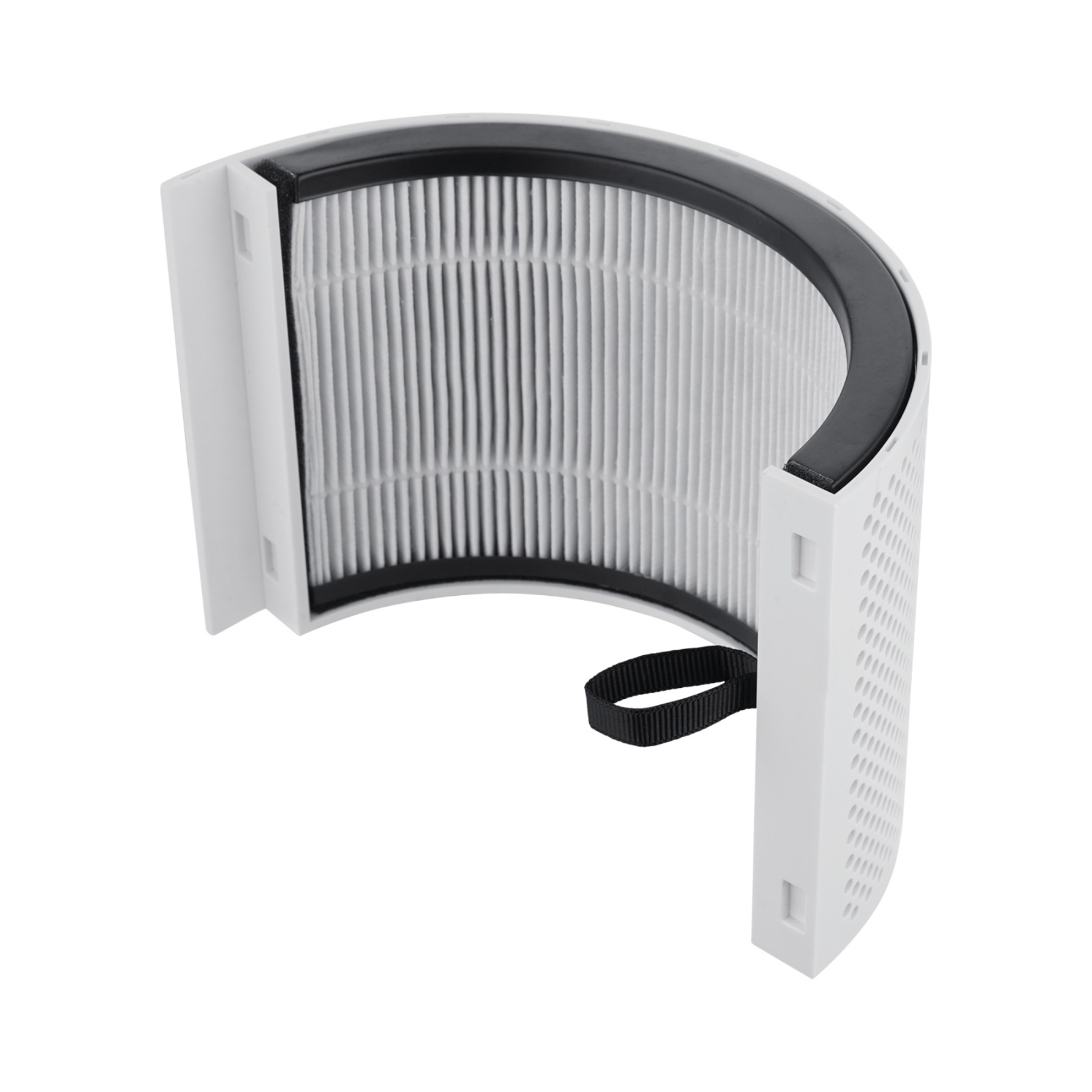 9 Speeds Freestanding Bladeless Oscillation Tilt  Fan Cool Hot Air Purification Remote Control White/Silver & Grey