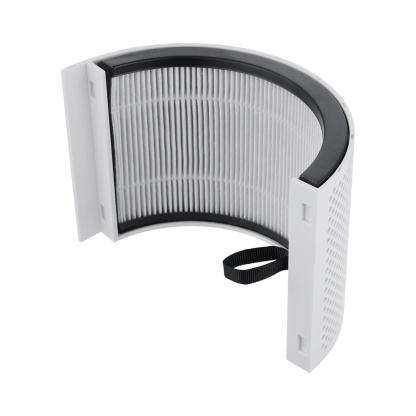 9 Speeds Freestanding Bladeless Oscillation Tilt  Fan Cool Hot Air Purification Remote Control White/Silver & Grey