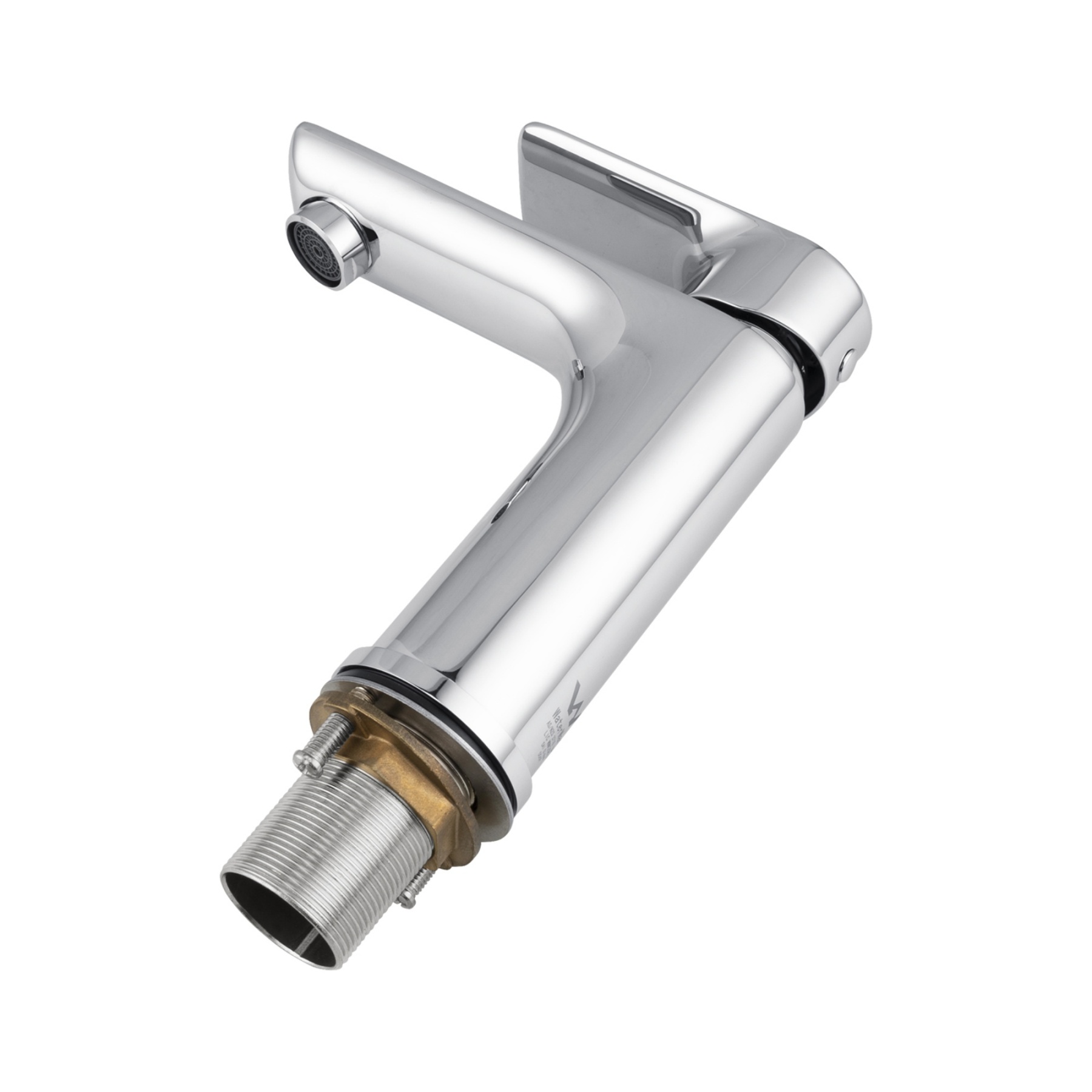 Brass Bathroom Basin Sink Mixer Tap Laundry Vanity Flick Spout Faucet Chrome/Black/White/Brushed Yellow Gold