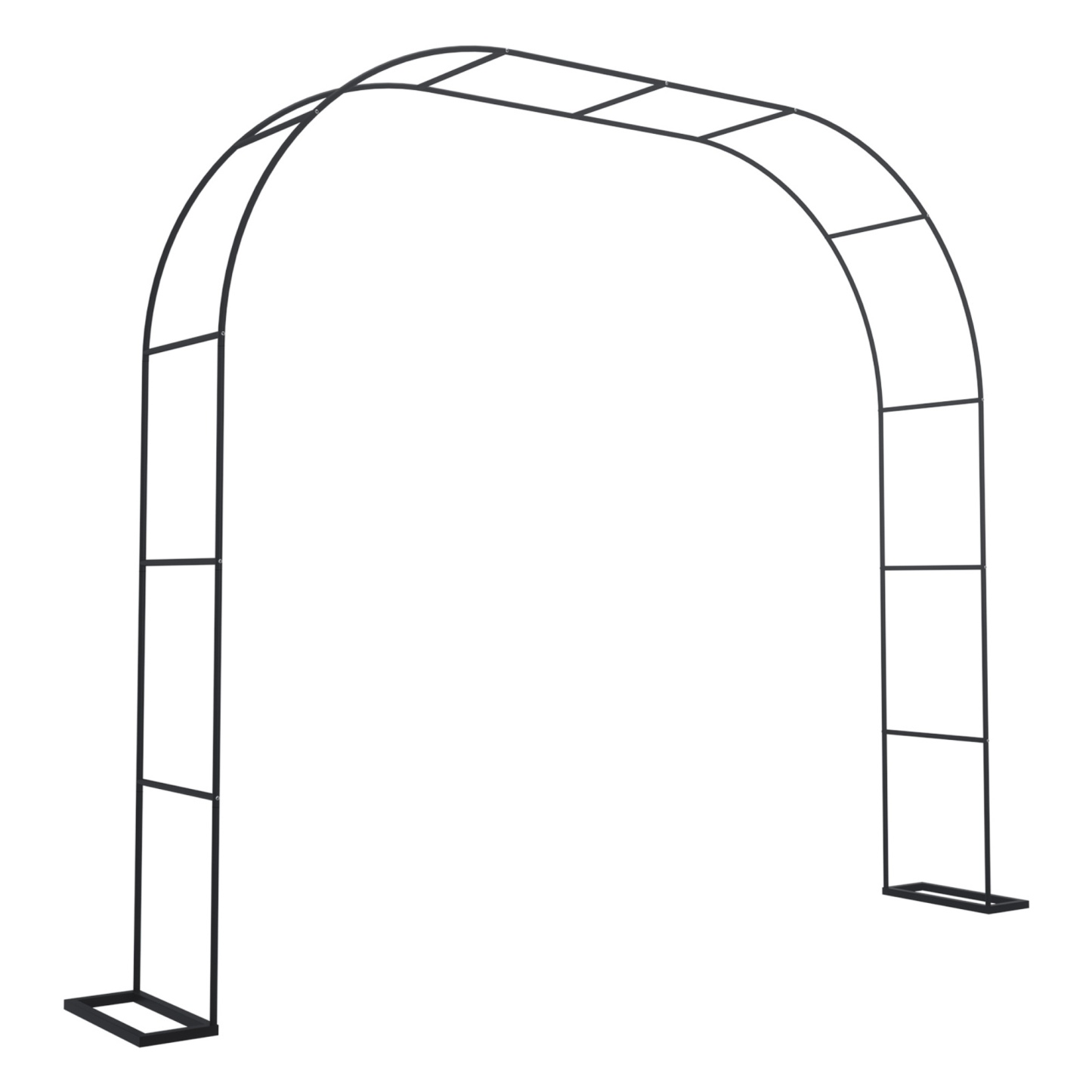 Garden Arch Wedding Party Balloon Decoration Archway Climbing Flower Plants Arbour Vine Stand Trellis White/Black/Dark Green