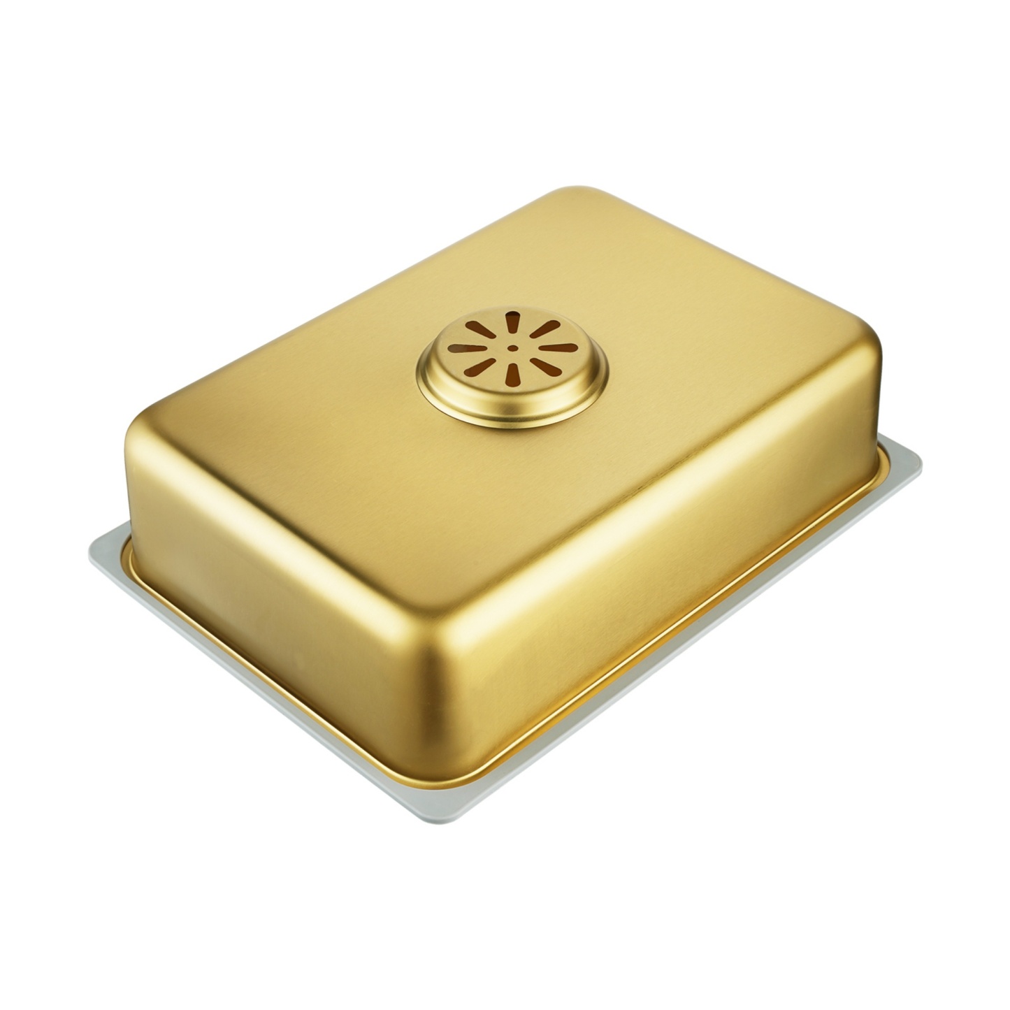 Stainless Steel Single Bowl Counter Top Control Kitchen Sink Smart Drainage Detachable Colander Satin Brush/Dark Grey/Yellow Gold