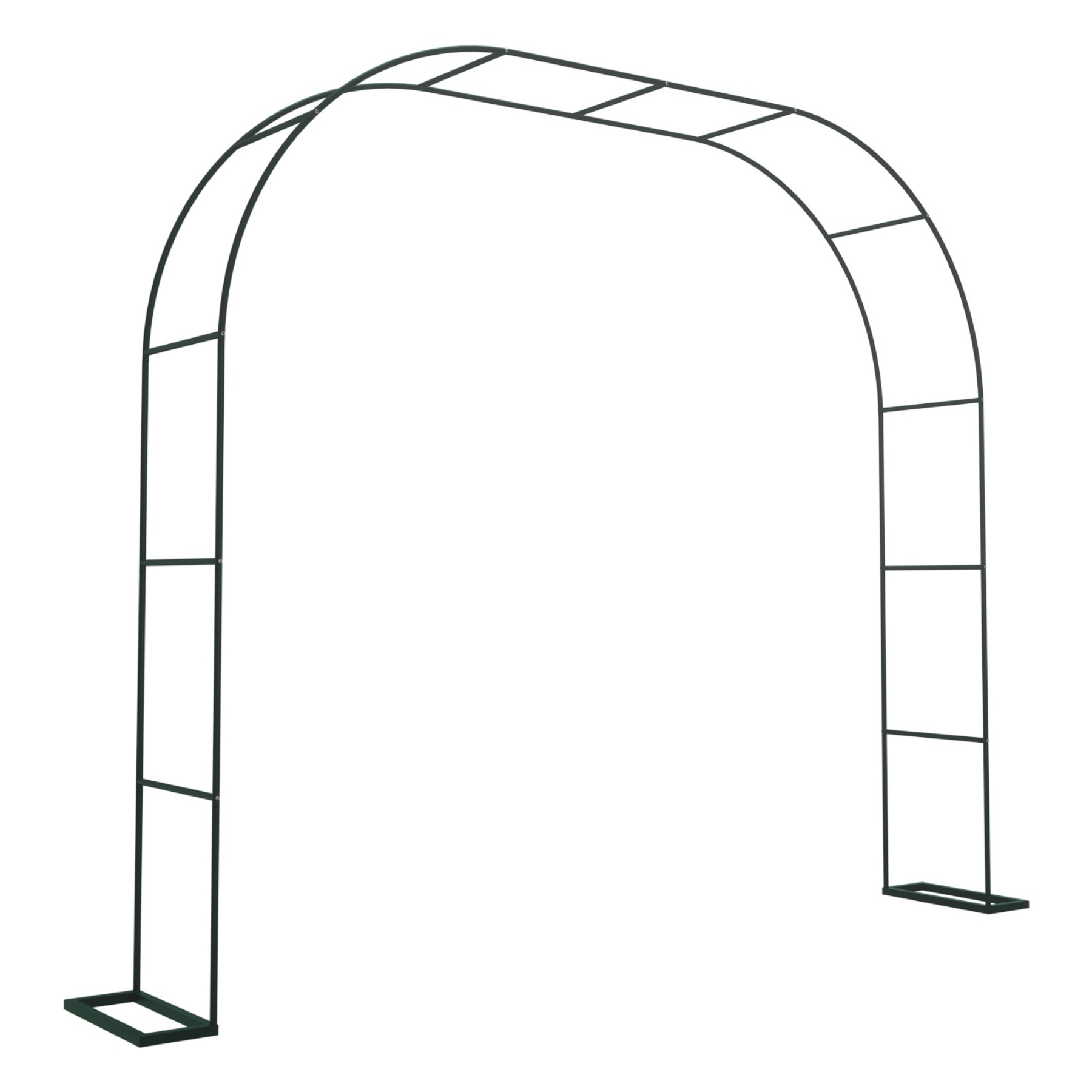 Garden Arch Wedding Party Balloon Decoration Archway Climbing Flower Plants Arbour Vine Stand Trellis White/Black/Dark Green