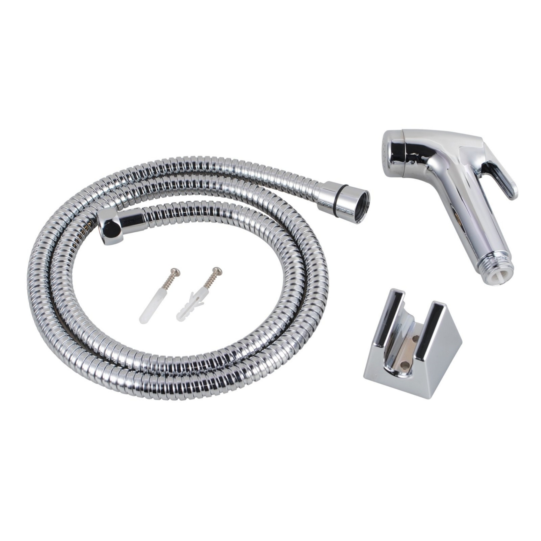 Chrome Handheld Toilet Bidet Spray Kit Bathroom Handheld Douche Shattaf Shower Head Spray Jet