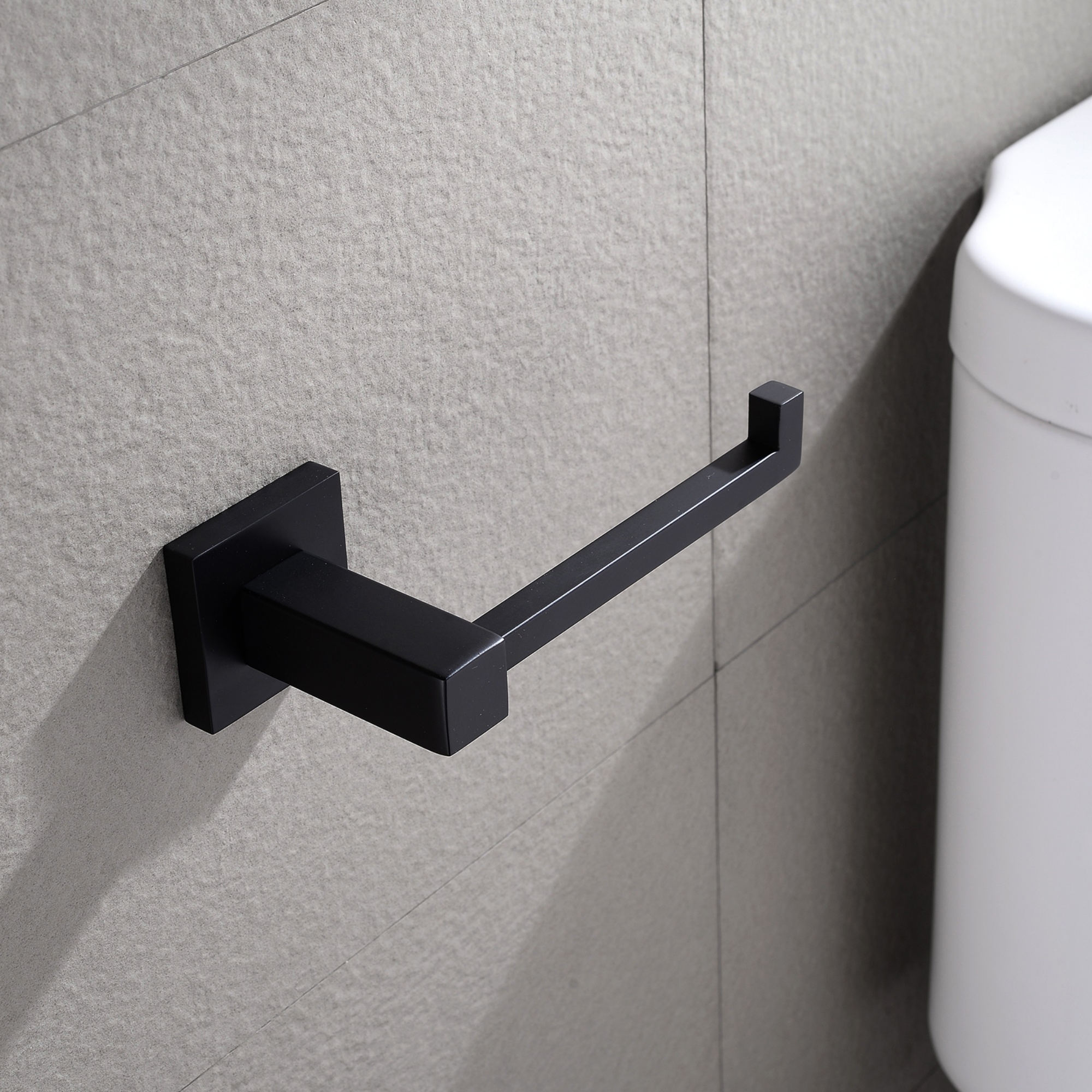 Square Toilet Paper Roll Holder Stainless Steel Wall Mounted Bathroom 