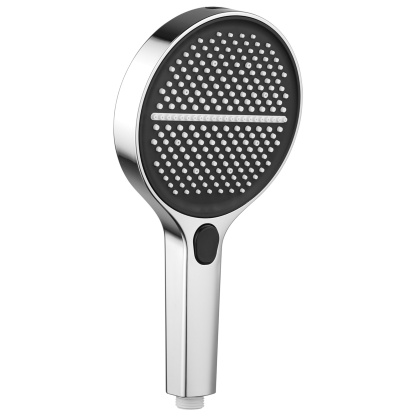 150mm 4 Function Bathroom Hand-Held Shower Head Round High Pressure Bath Spray Handheld Shower Rose Chrome/Black