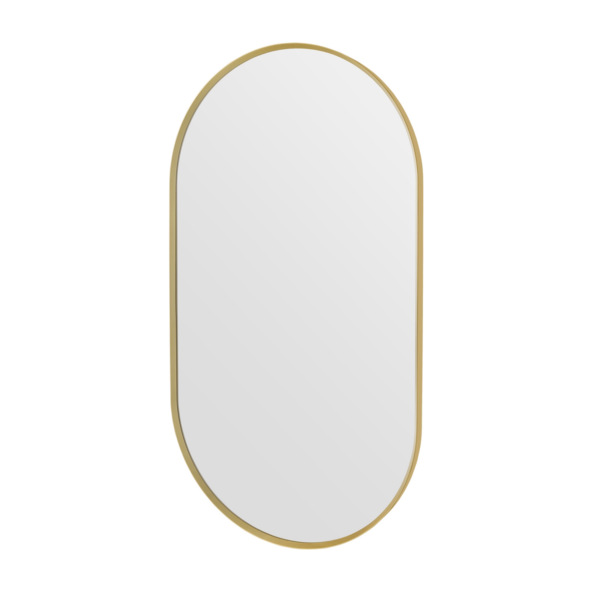Bathroom Aluminium Framed Oval Mirror Vanity Basin Wall Mounted Makeup Mirror Gold/Black