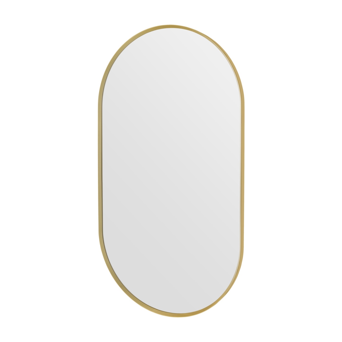 Bathroom Aluminium Framed Oval Mirror Vanity Basin Wall Mounted Makeup Mirror Gold/Black