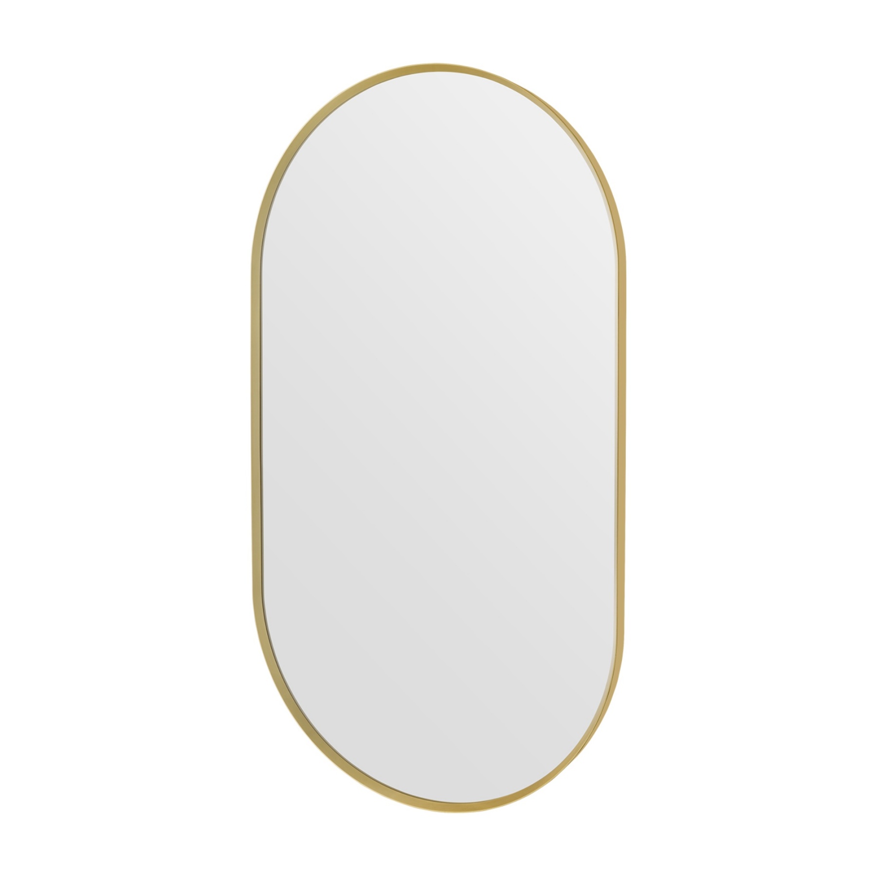 Bathroom Aluminium Framed Oval Mirror Vanity Basin Wall Mounted Makeup Mirror Gold/Black