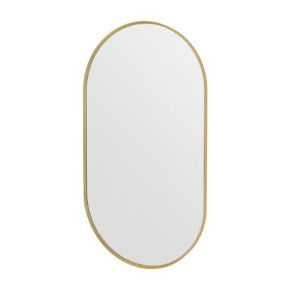 Bathroom Aluminium Framed Oval Mirror Vanity Basin Wall Mounted Makeup Mirror Gold/Black