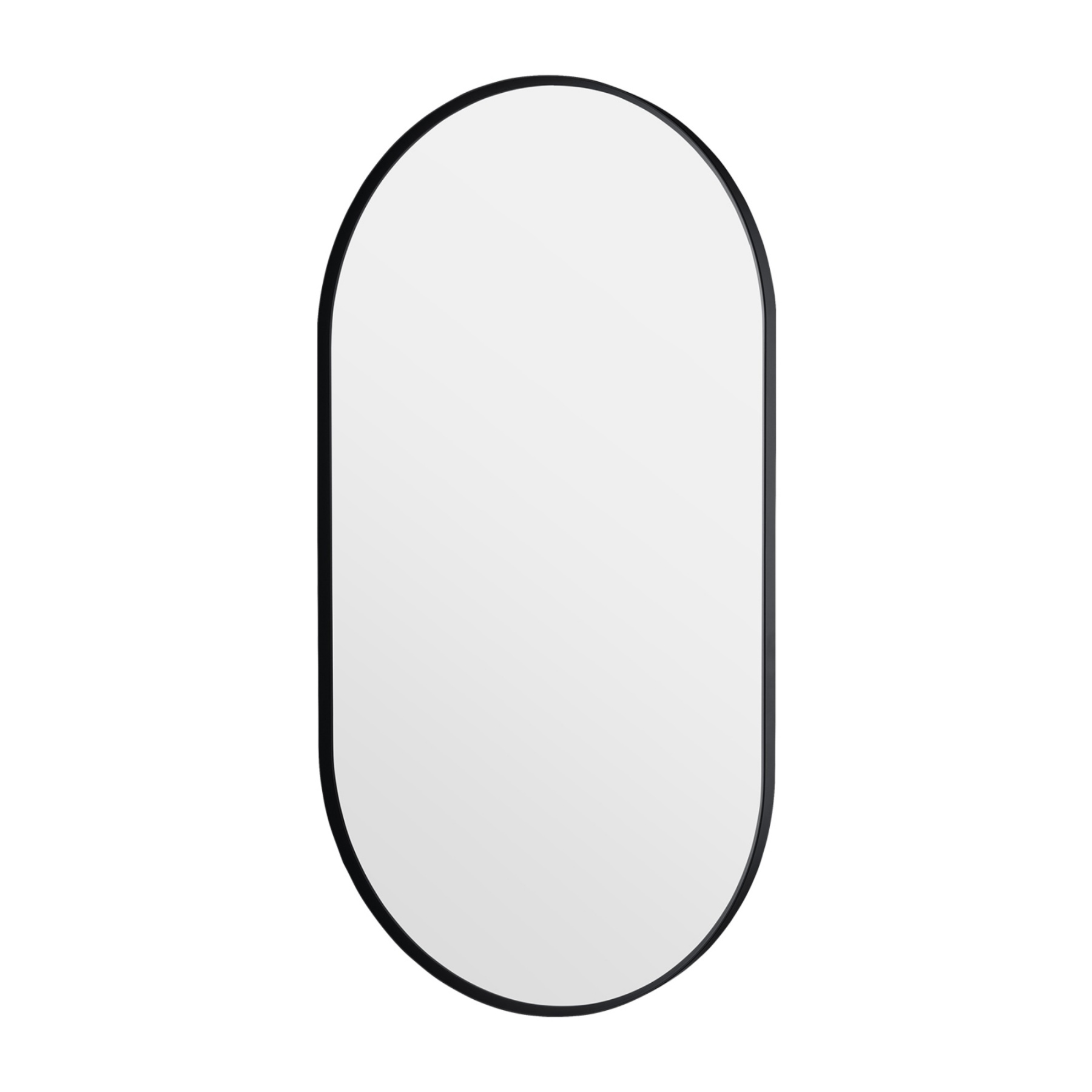 Bathroom Aluminium Framed Oval Mirror Vanity Basin Wall Mounted Makeup Mirror Gold/Black