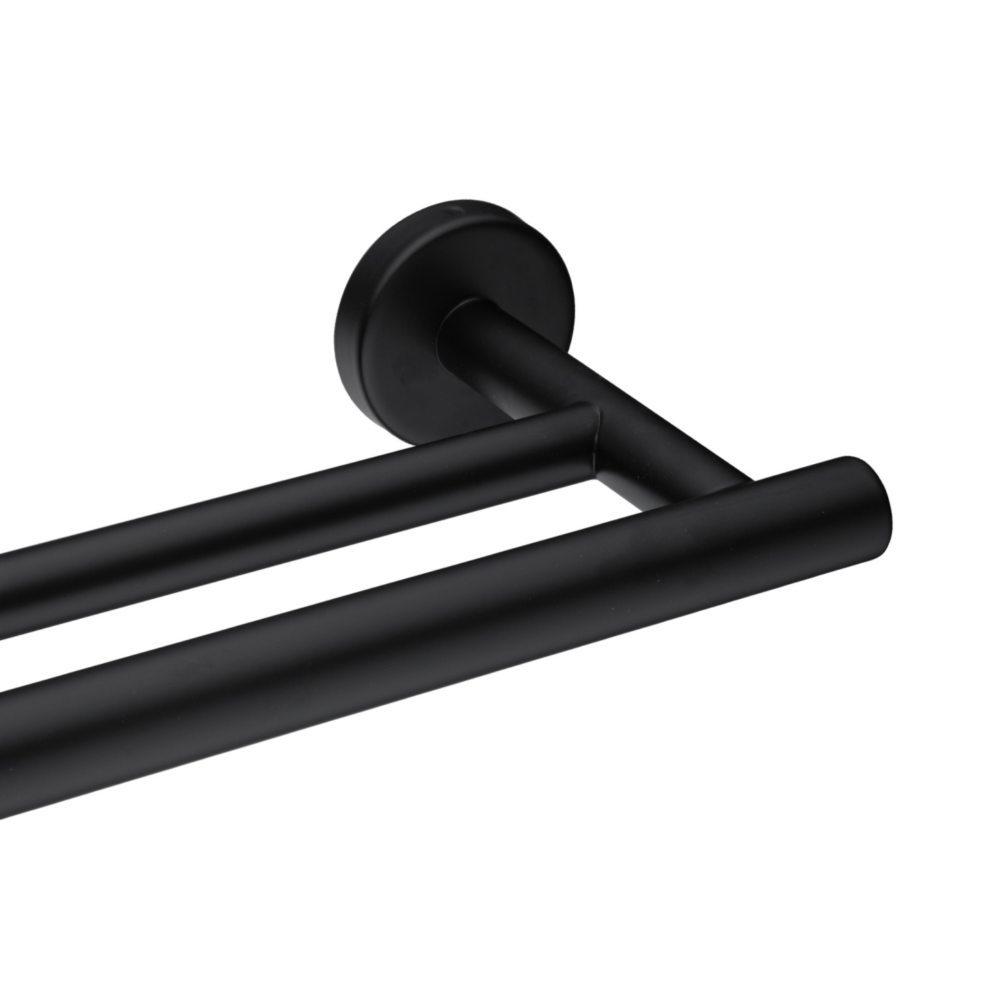 755mm Stainless Steel Double Towel Rack Bathroom Round Brushed Nickel Double Bars Towel Rail Holder