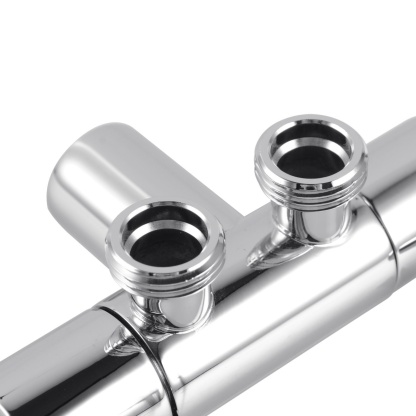 Brass Wall Mounted Dual Water Flow Control Bathroom Toilet Bidet Cistern Valve Stop Adapter Chrome/Black