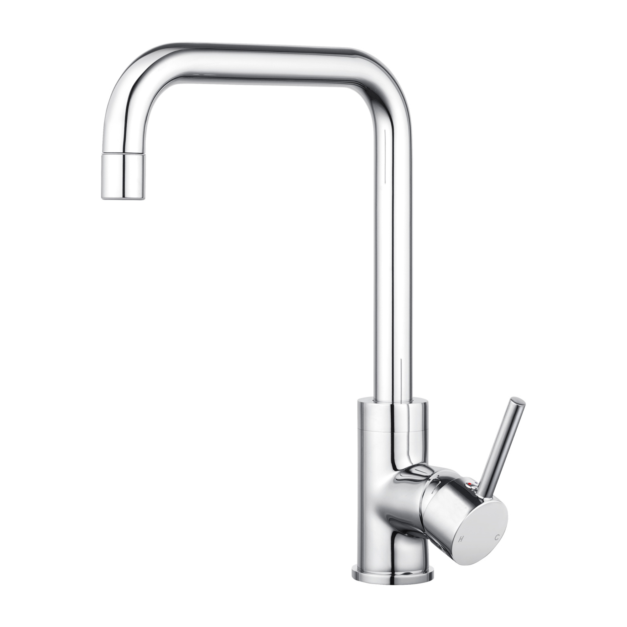 360° Swivel Round Brass Gooseneck Kitchen Sink Mixer Tap Laundry Basin Vanity 2 Mode Spray Spout Faucet Chrome/Yellow Gold